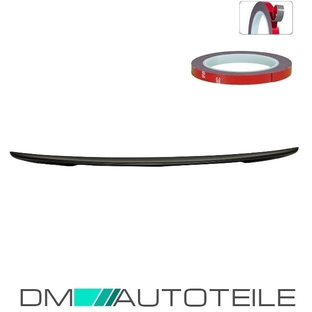 Sport-Performance Heckspoiler Schwarz Matt +3M passend für BMW 1er E82 Coupe+ABE