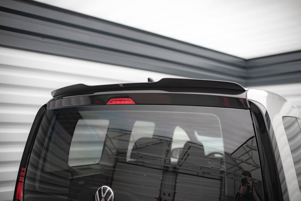 Spoiler CAP für Volkswagen Caddy Mk5 schwarz Hochglanz
