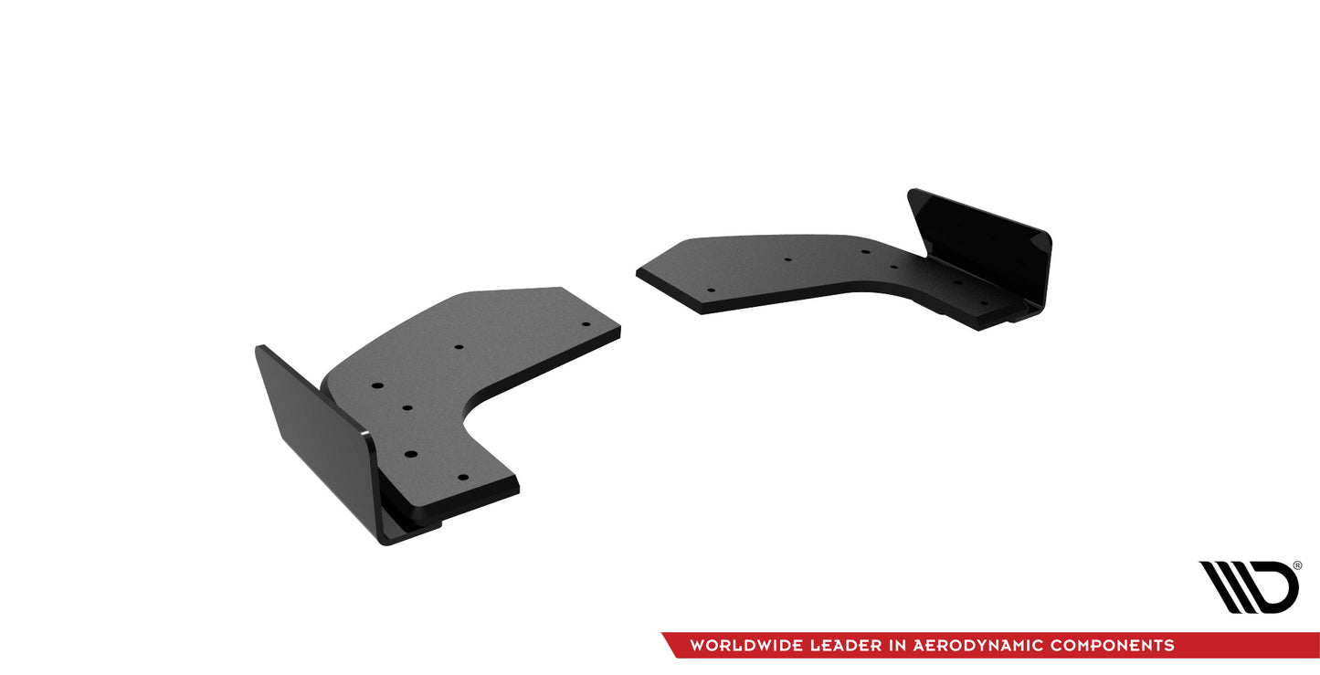 Street Pro Heck Ansatz Flaps Diffusor +Flaps für Hyundai I20 N Mk3 schwarz Hochglanz