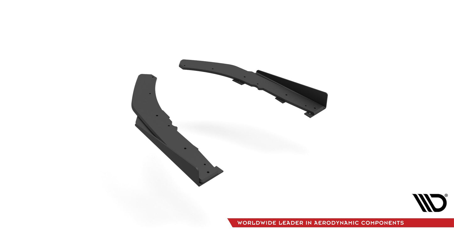Street Pro Heck Ansatz Flaps Diffusor +Flaps für BMW 4er M-Paket G22 schwarz Hochglanz