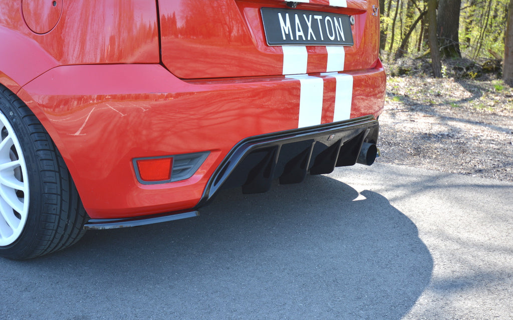 Diffusor Heck Ansatz für Ford Fiesta ST Mk6 schwarz matt