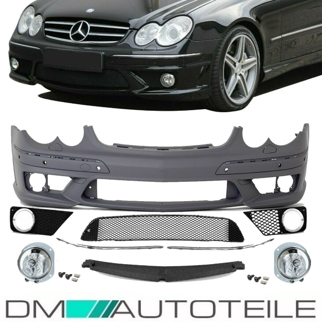 Mercedes CLK A209 C209 Stoßstange vo. für PDC+SRA ABS 02-10 +Zubehör CLK 63 AMG