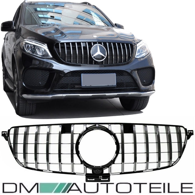 Sport-Kühlergrill für Panamericana GT Chrom passt für Mercedes GLE (ML) W166 Baujahr 2015-2018