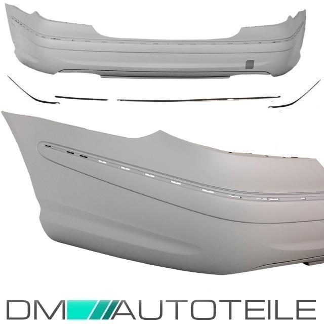 Mercedes W211 Heck Stoßstange hinten ohne PDC aus ABS 02-06 +Zubehör für E55 AMG