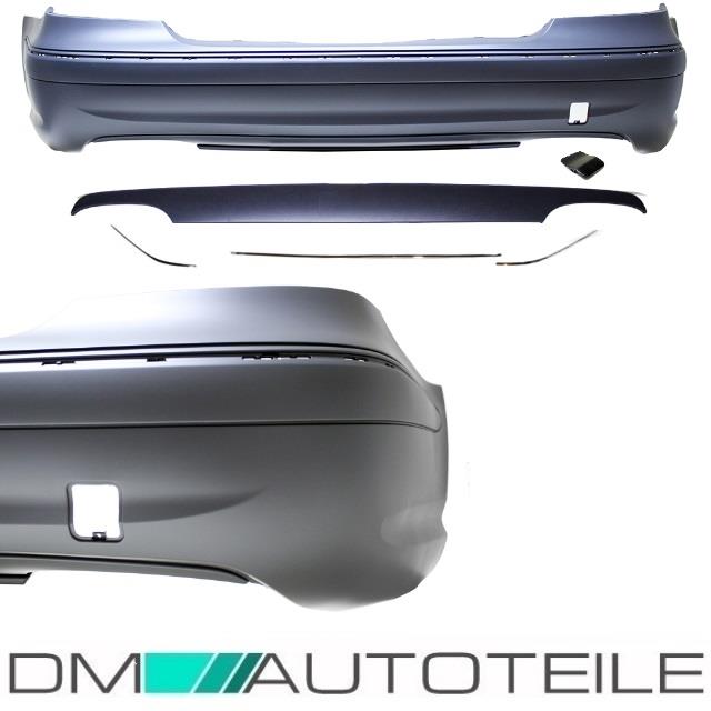Mercedes W211 Stoßstange hinten ABS o. PDC 06-09 Grundiert + Zubehör für E63 AMG