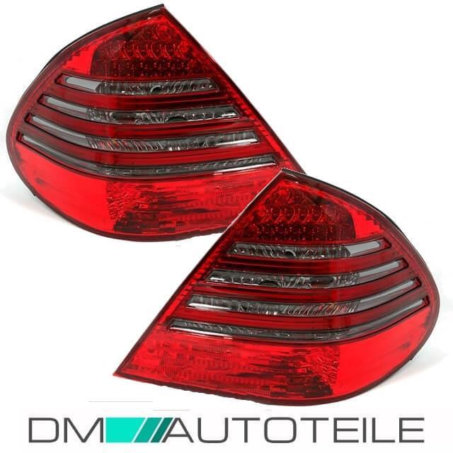 Mercedes W211 LED Rückleuchten Set Limousine Rot Smoke 02-06
