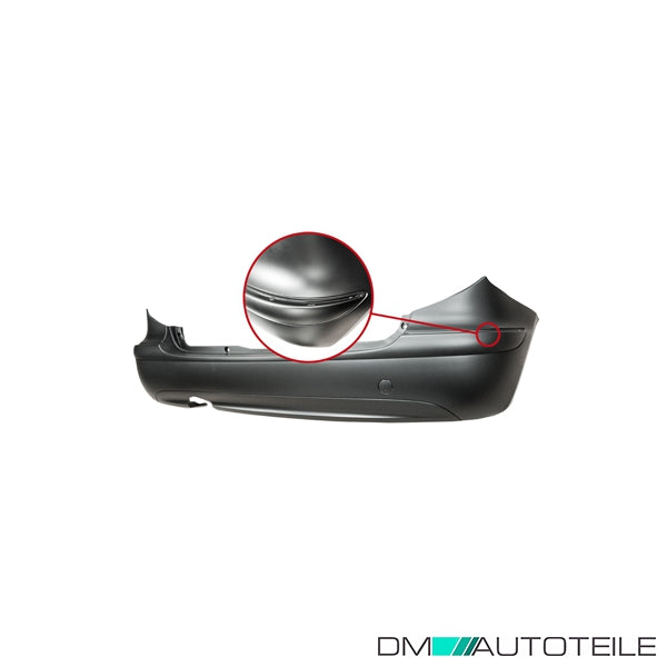 Stoßstange hinten grundiert passt für Mercedes A-Klasse (W169) 04-08 Avantgarde