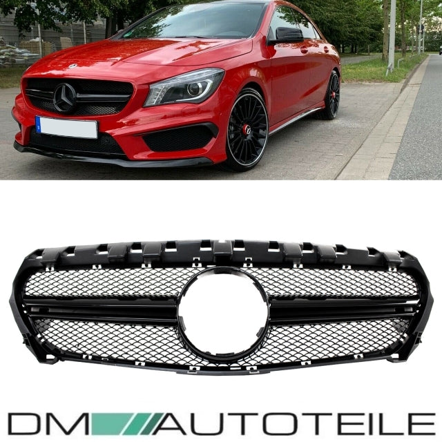 Kühlergrill Schwarz Glanz passt für Mercedes W117 CLA Vormopf 13-16 auch A45