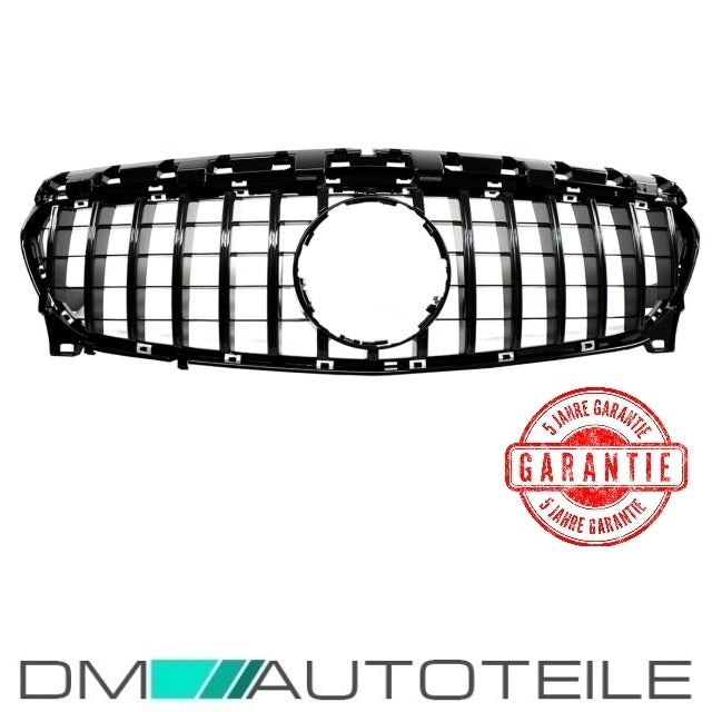 Sport-Kühlergrill für Panamericana GT schwarz passt für Mercedes CLA 117 Mopf 16-19