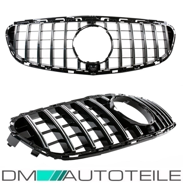 Sport-Kühlergrill für Panamericana GT Chrom passt für Mercedes E Kl. W212 S212 ab 13-16