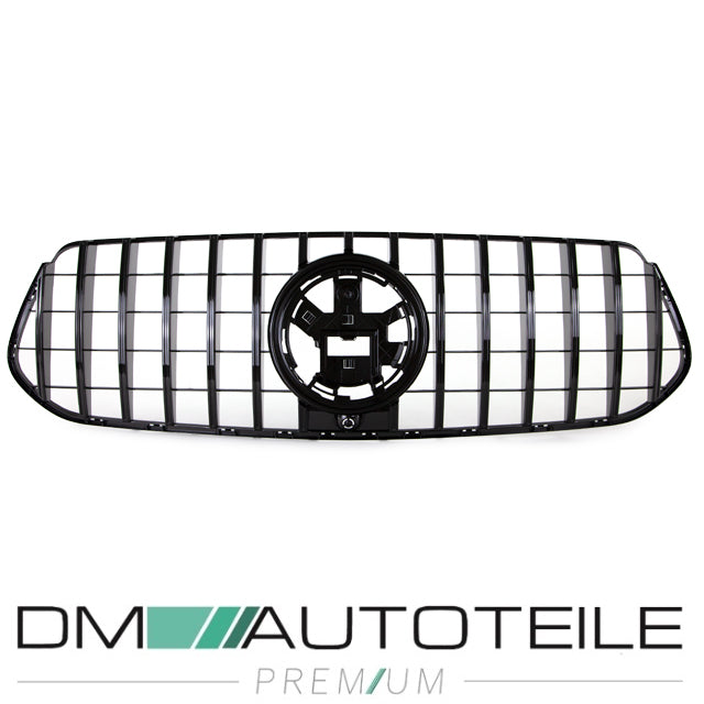 Sport-Kühlergrill für Panamericana GT Schwarz Komplett passt für Mercedes GLE-Klasse AMG Line V167 ab 2018