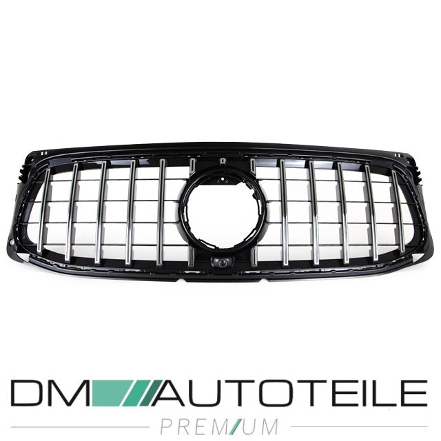 Sport-Kühlergrill für Panamericana GT Chrom passt für Mercedes GLB-Klasse X247 ab 2019 mit AMG Line
