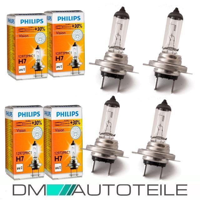 Set Opel Corsa C Scheinwerfer Klarglas Chrom H7/H7 Bj 00-06 +4x H7 Philips Birnen