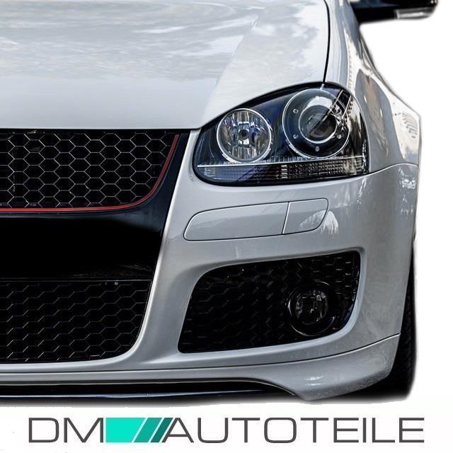 Scheinwerfer SET Klarglas Schwarz Xenon Optik passt für VW Golf 5 GTI Jetta Look