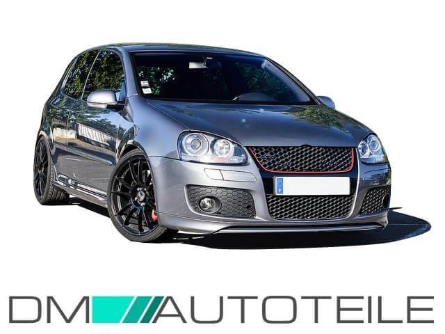 Front Stoßstange Wabengitter ohne Emblem + ZUBEHÖR + ABE passt für VW Golf 5