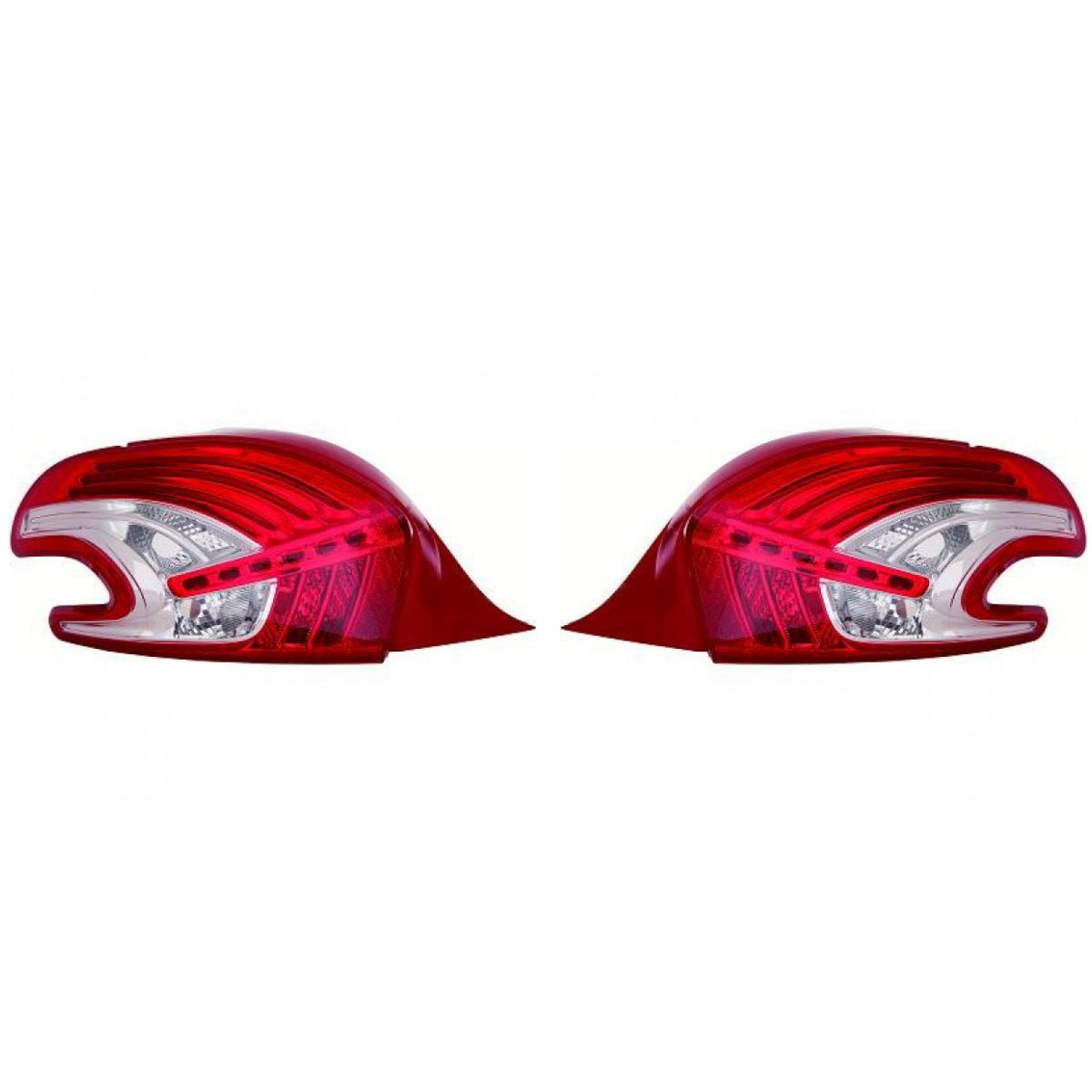 OE Depo / TYC LED Rückleuchte SET passt für Peugeot 208 I (CC/CA) ab 12-15