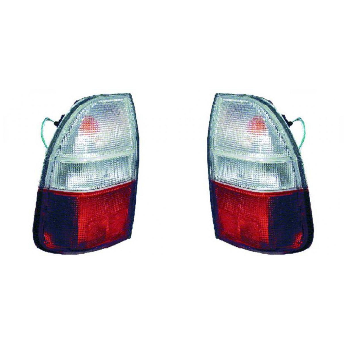 Depo / TYC Rückleuchte rot SET passt für Mitsubishi L200 K7 ab 96-07