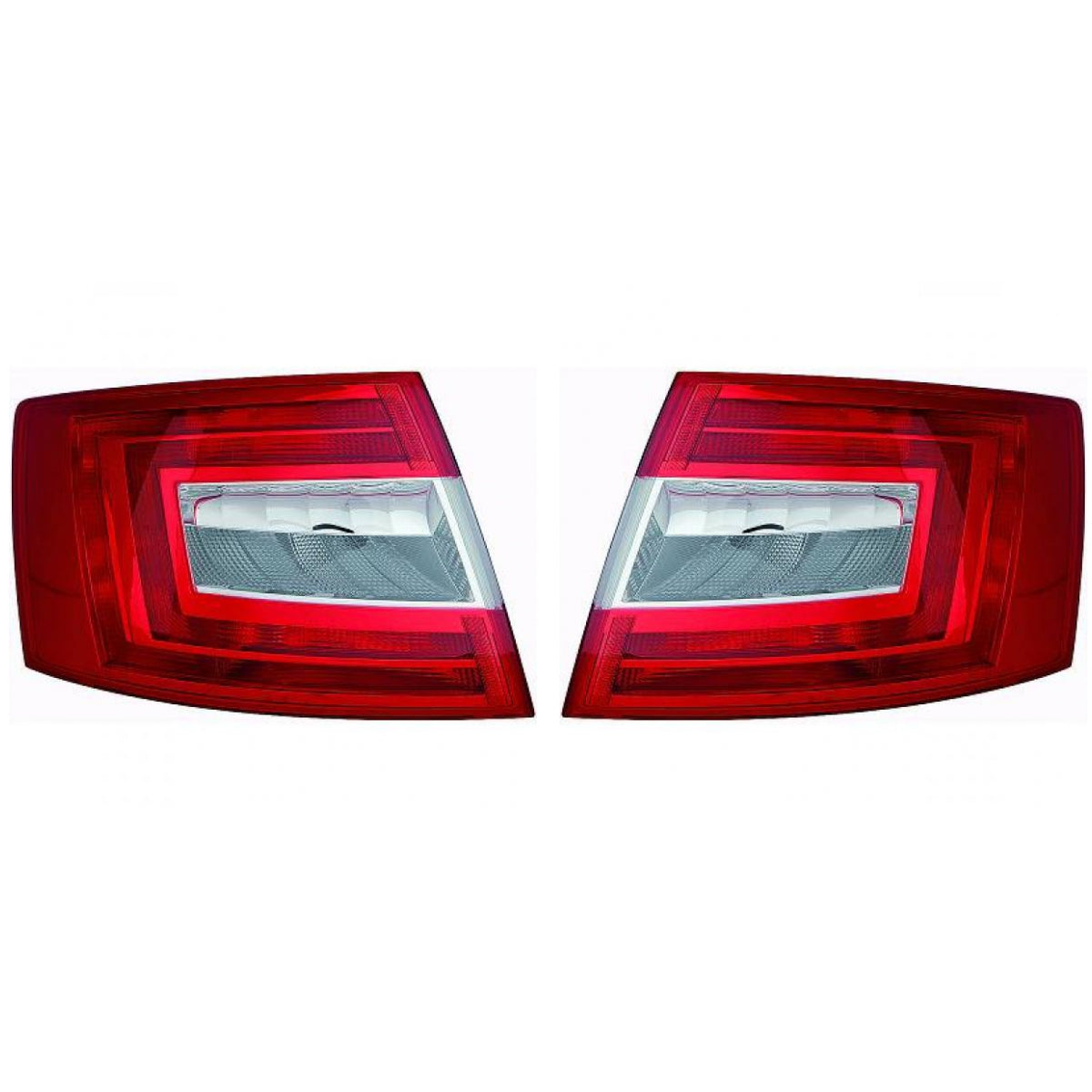 Original Depo / TYC Rückleuchte SET passt für Skoda Octavia III (5E3) ab 2012