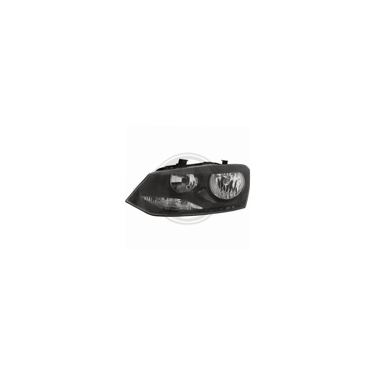 DEPO/TYC Scheinwerfer Hauptscheinwerfer Frontscheinwerfer links H7/H7 PY21W W5W mit Motor für VW Polo V 6R1 6C1 Baujahr 20...