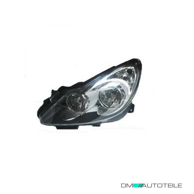 Scheinwerfer Depo H1/H7 links passt für Opel Corsa D (S07) schwarz ab 06-10