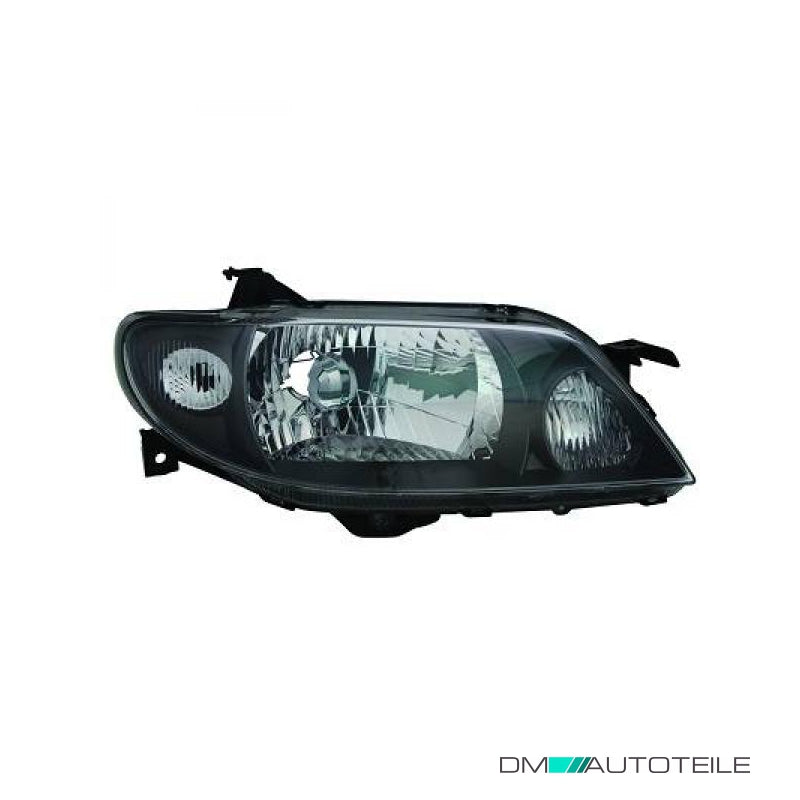 Scheinwerfer Depo schwarz H4 links passt für Mazda 323 F/VI/S (BJ) ab 2000-2003