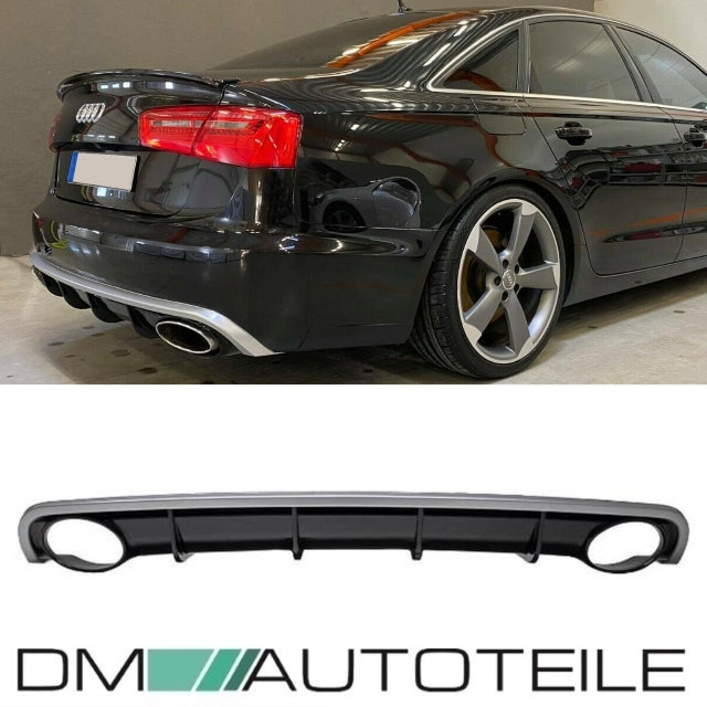 Audi A6 C7 4G Limousine Diffusor Stoßstange + Auspuffeinlass für RS6 Anlage 11-15