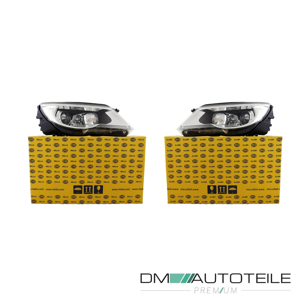 Bi-Xenon Scheinwerfer D1S Hella SET Passt Für VW Tiguan (5N_) Ab 07-11