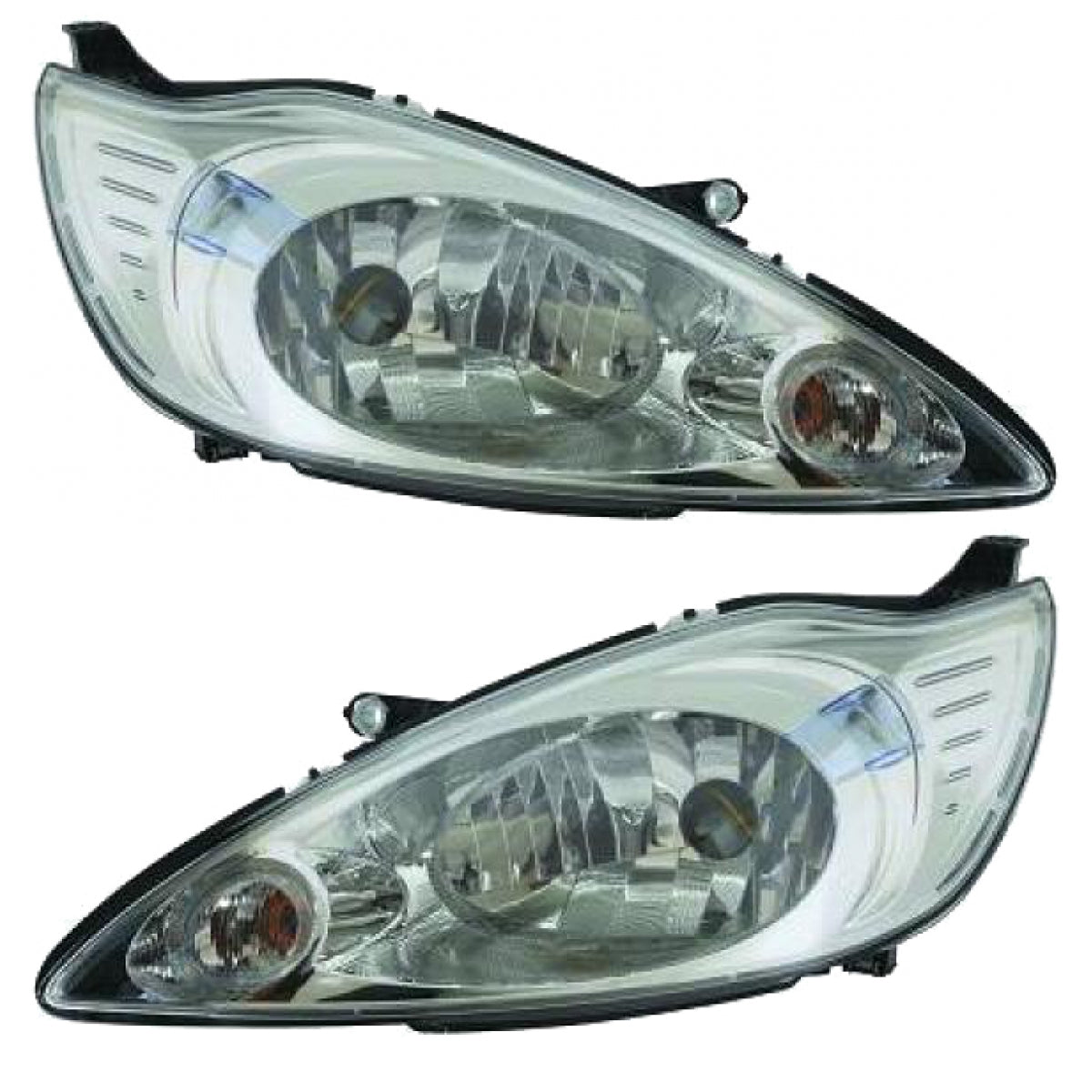 Hauptscheinwerfer Scheinwerfer SET H4 mit Motor passt für Ford KA 08-16