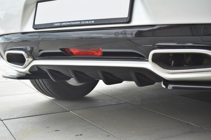 Diffusor Heck Ansatz für CITROEN DS5 schwarz matt