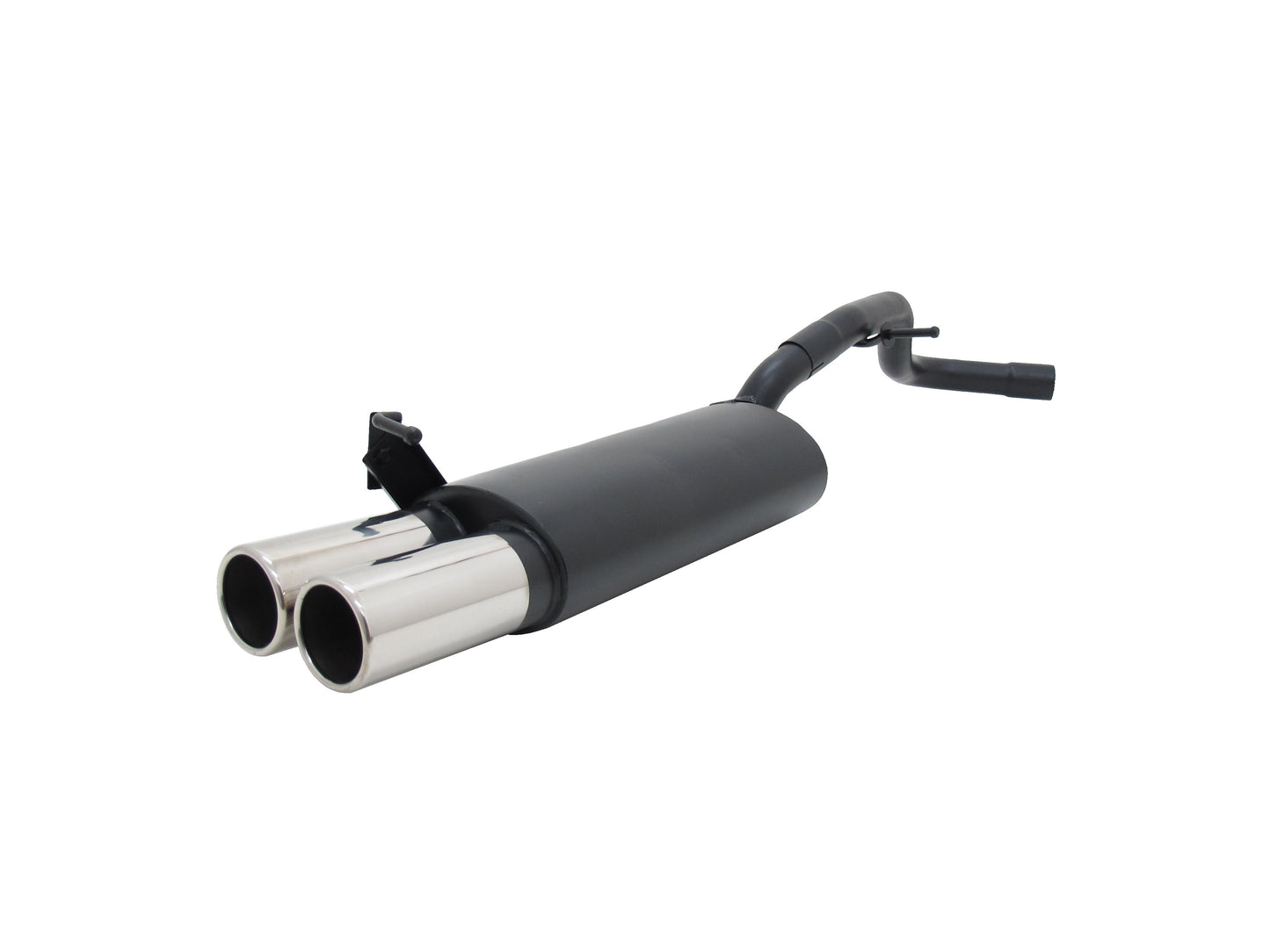 Novus Edelstahl Sportauspuff für Audi A3 / Seat Leon / VW Golf 4 / VW New Beetle 2x90mm