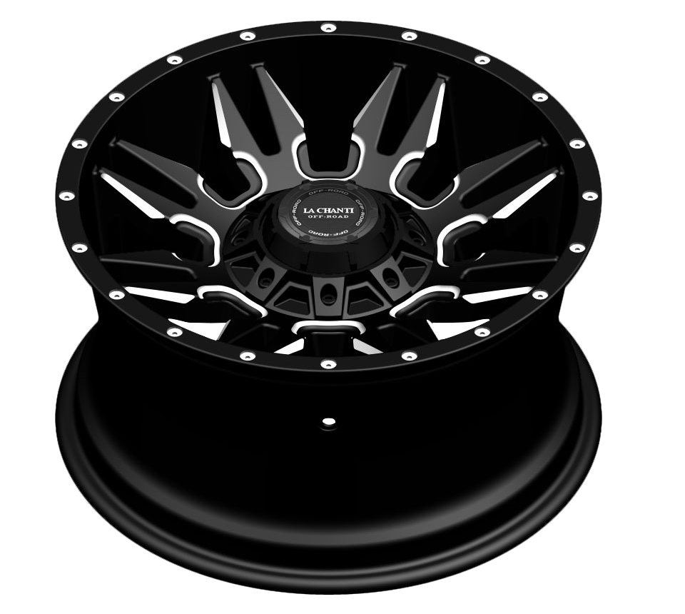 La Chanti LC-OF 5 Gloss Black Milled Spockes