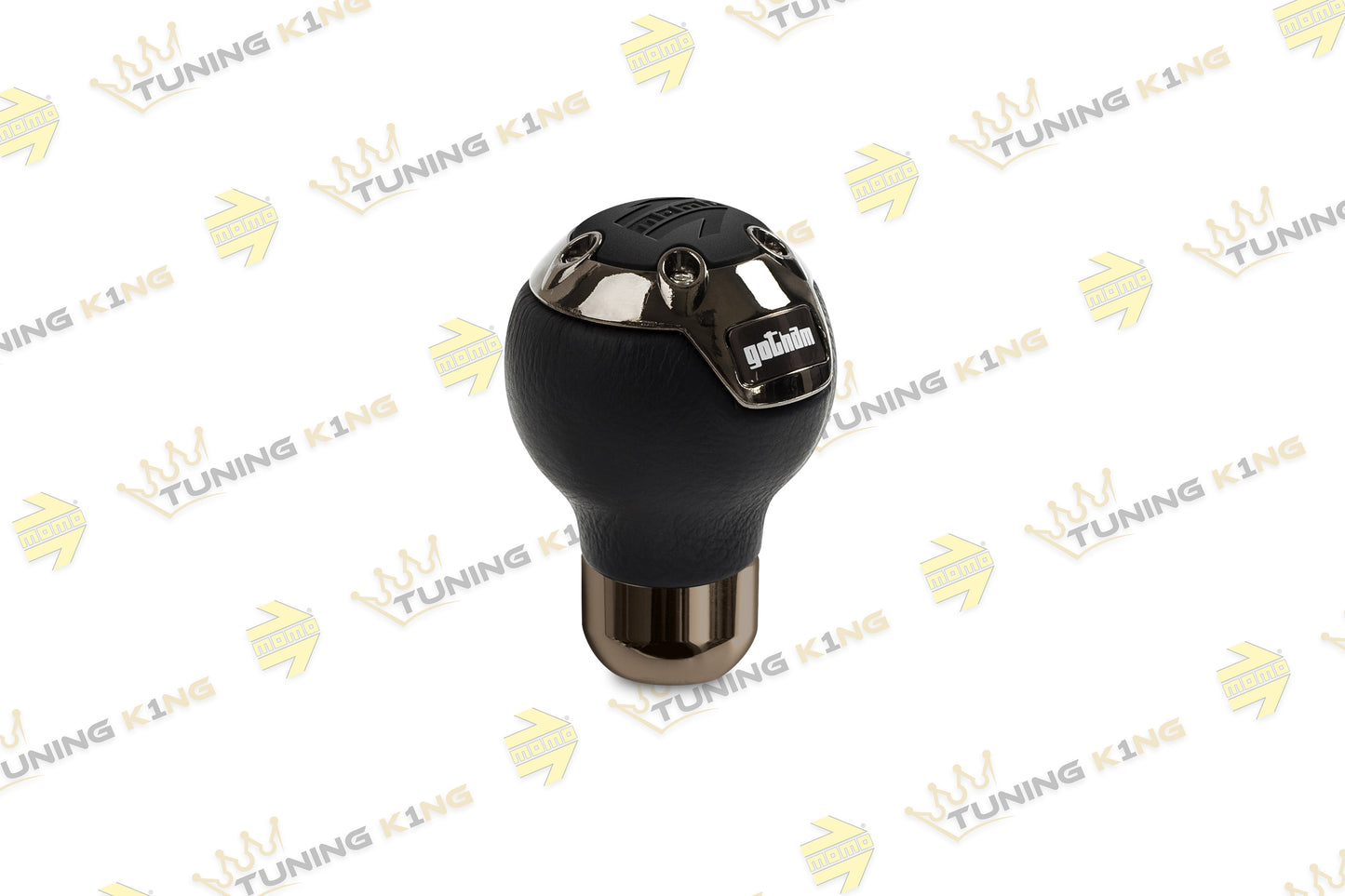 MOMO Schaltknauf Gotham Schwarz Leder