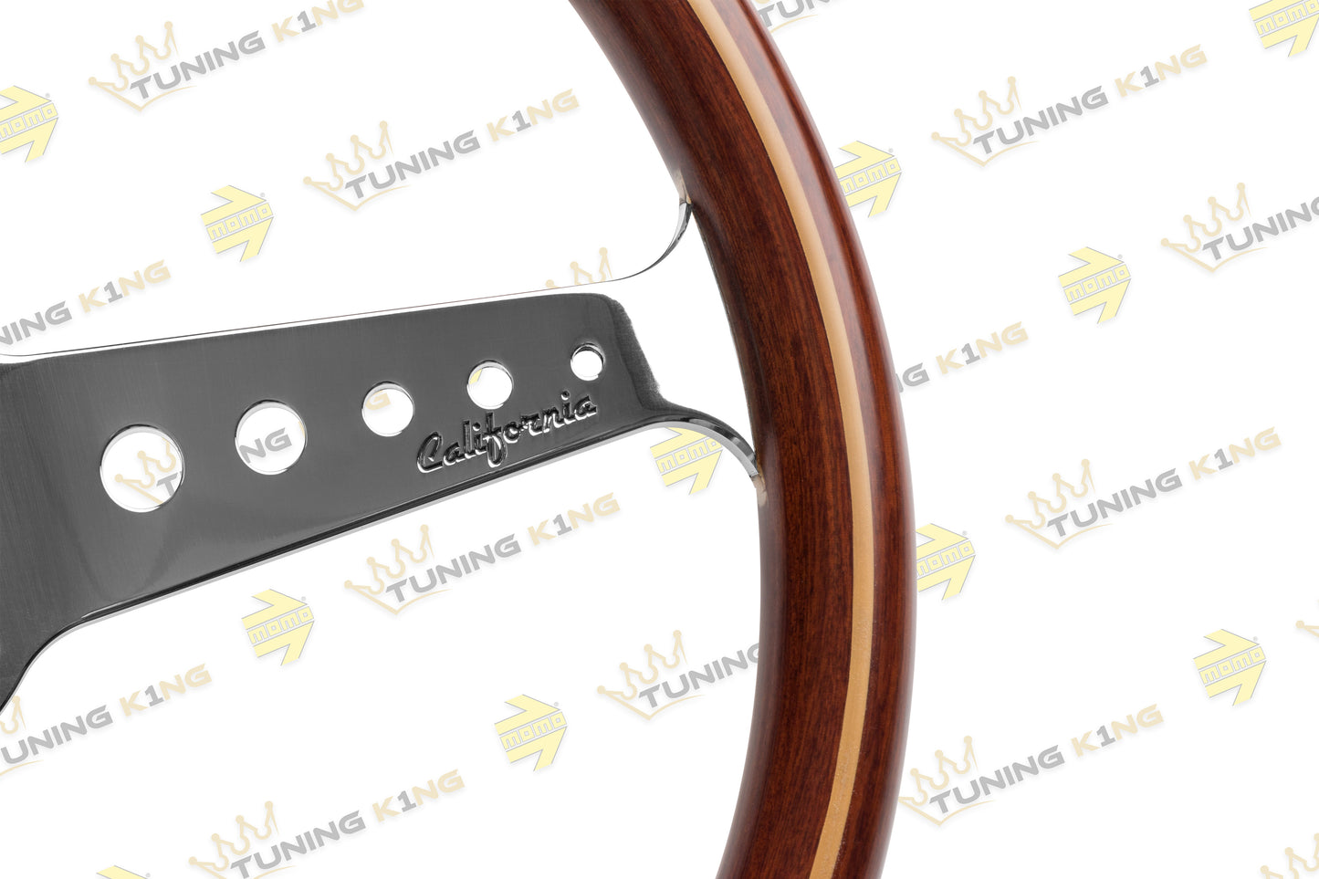 MOMO Lenkrad California 360mm Mahagoni SET