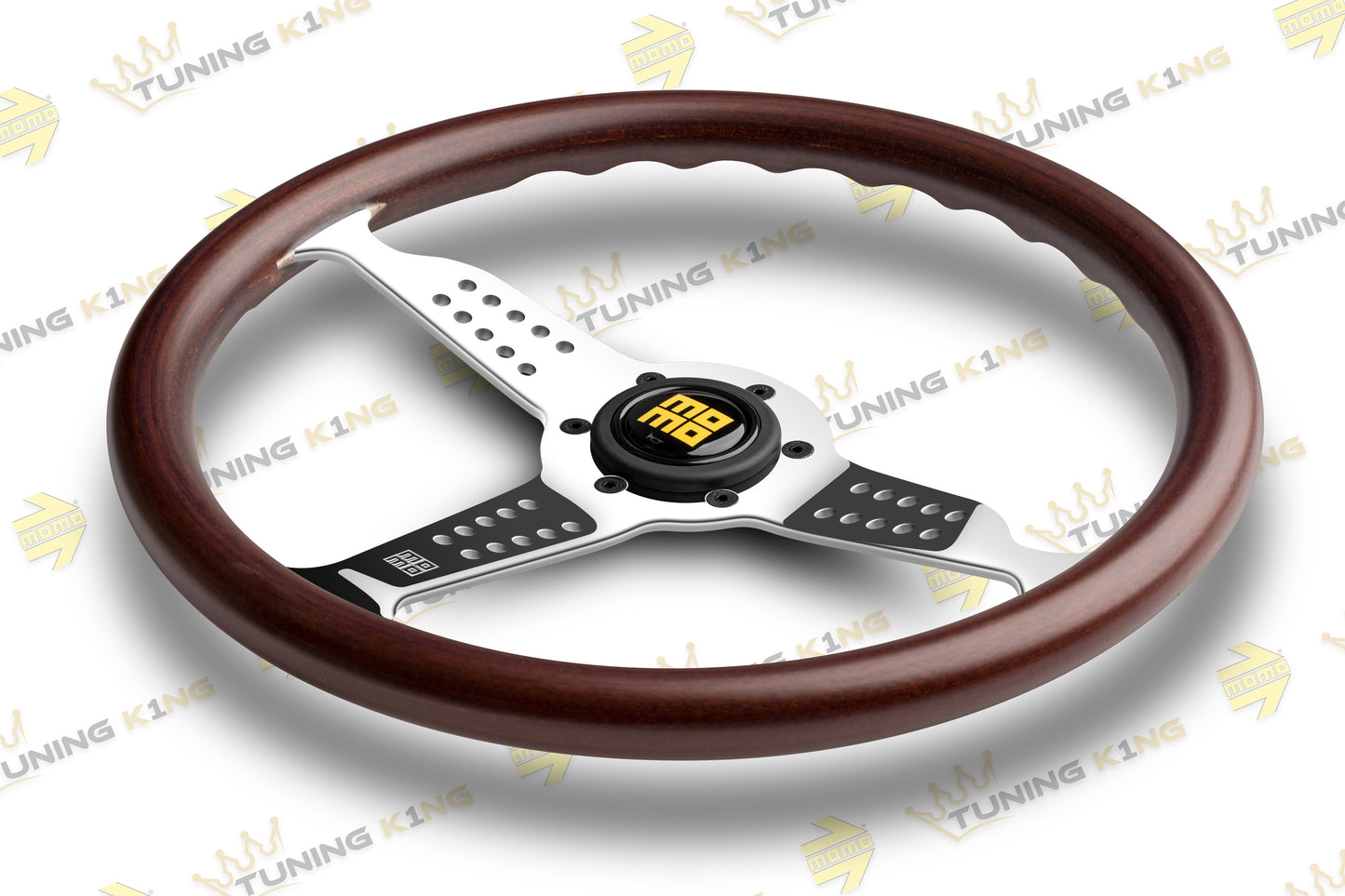 MOMO Lenkrad Super Grand Prix 350mm Mahagoni Chrom