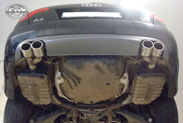 Audi A4 B7 3,0l TDI Endrohrpaar zum Aufstecken - 2x88x74 Typ 32 rechts/links Länge: 280mm, Anschluss 56mm innen