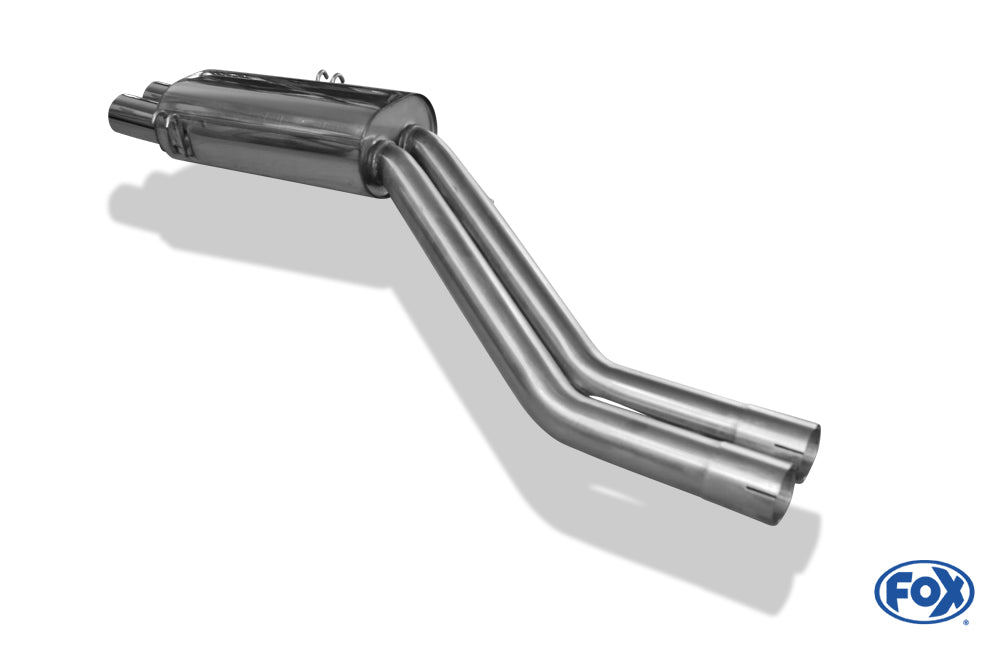 BMW E34 M5 Endschalldämpfer Ø2x63,5mm - 2x76 Typ 10
