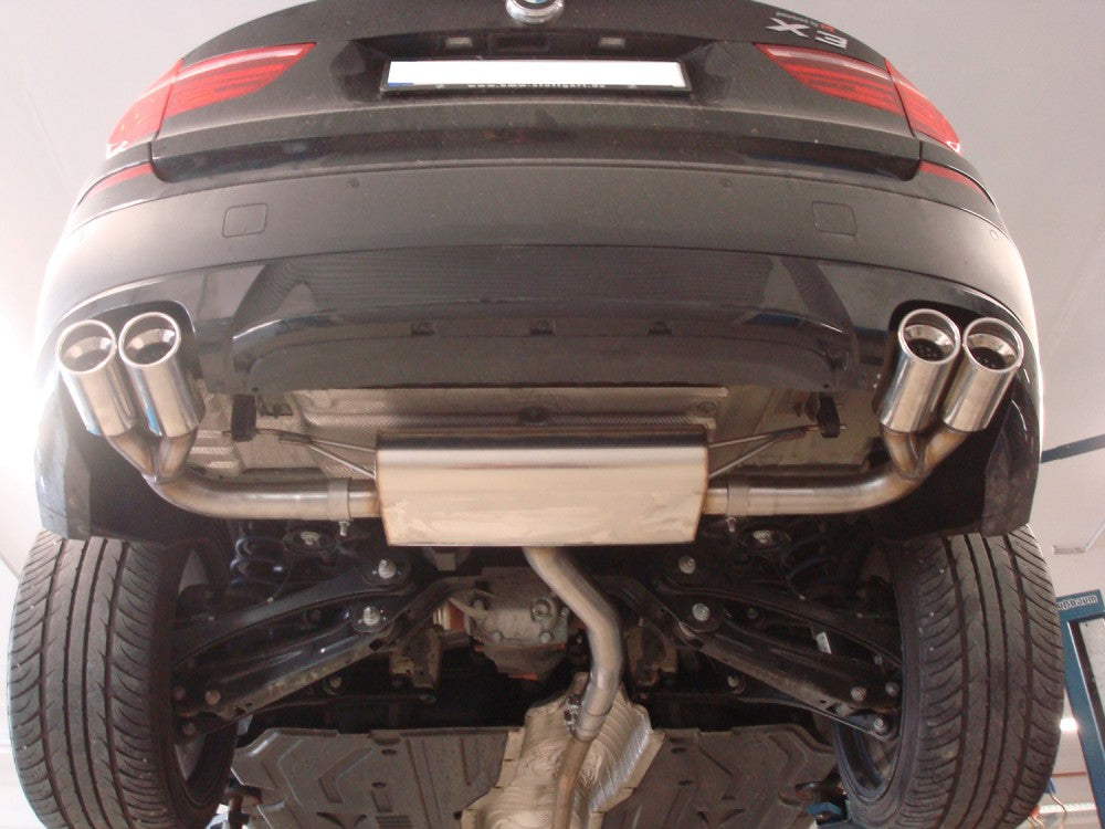 BMW X3 F25 Endschalldämpfer quer Ausgang rechts/links - 2x90 Typ 17 rechts/links