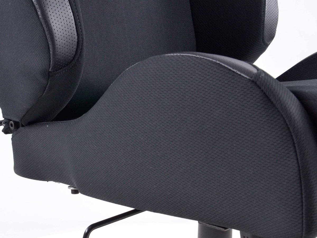 FK Sportsitz Bürodrehstuhl Racecar schwarz Chefsessel Drehstuhl Bürostuhl