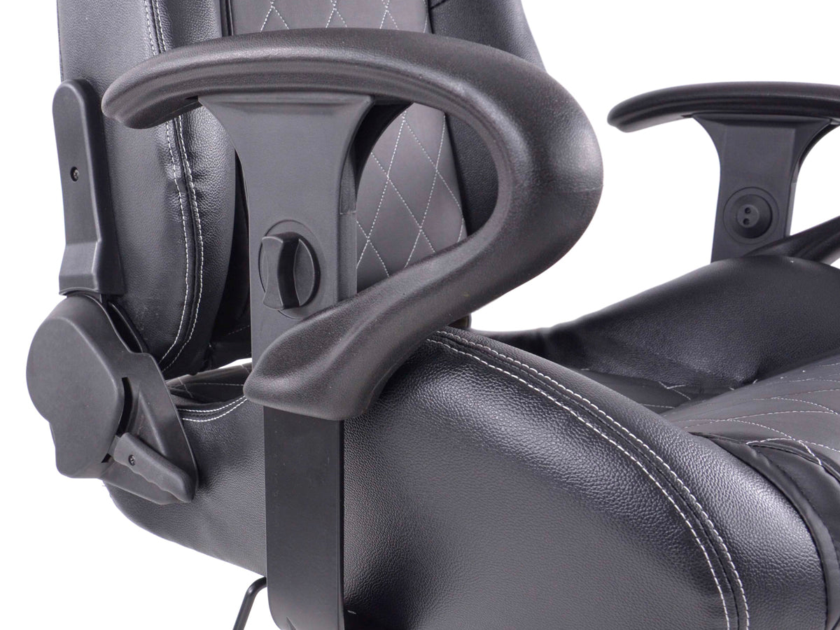 FK Sportsitz Bürodrehstuhl Detroit schwarz/weiß Chefsessel Drehstuhl Bürostuhl