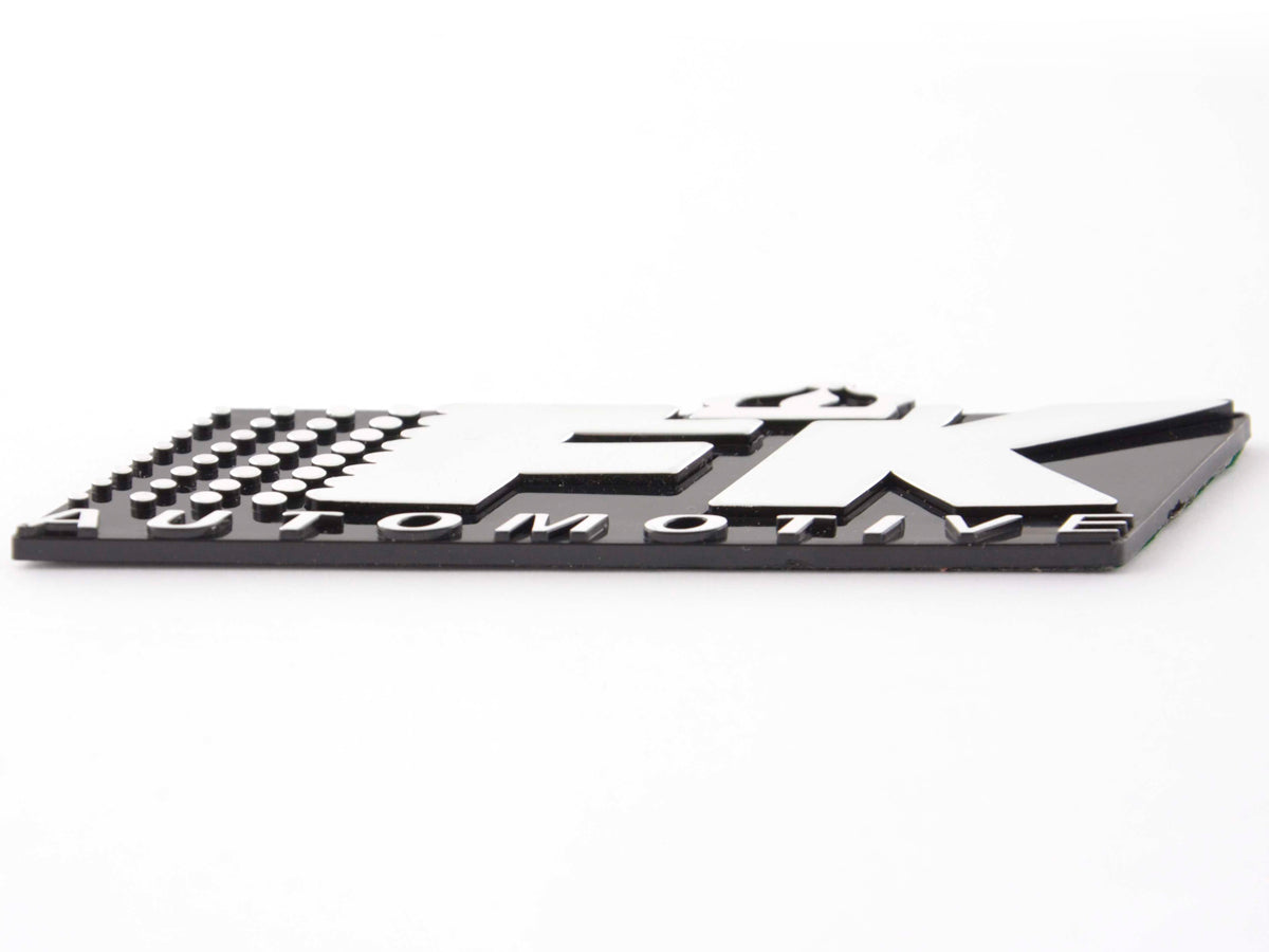 Aufkleber Chrom 3D Autoaufkleber 3D FK Automotive Logo chrom