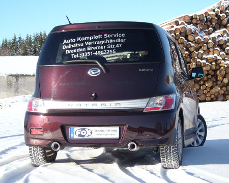 Daihatsu Materia Endschalldämpfer rechts/links - 1x90 Typ 13 rechts/links