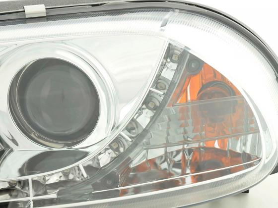 Scheinwerfer Set Daylight LED TFL-Optik Alfa Romeo 156 Typ 932 Bj. 98-02 chrom