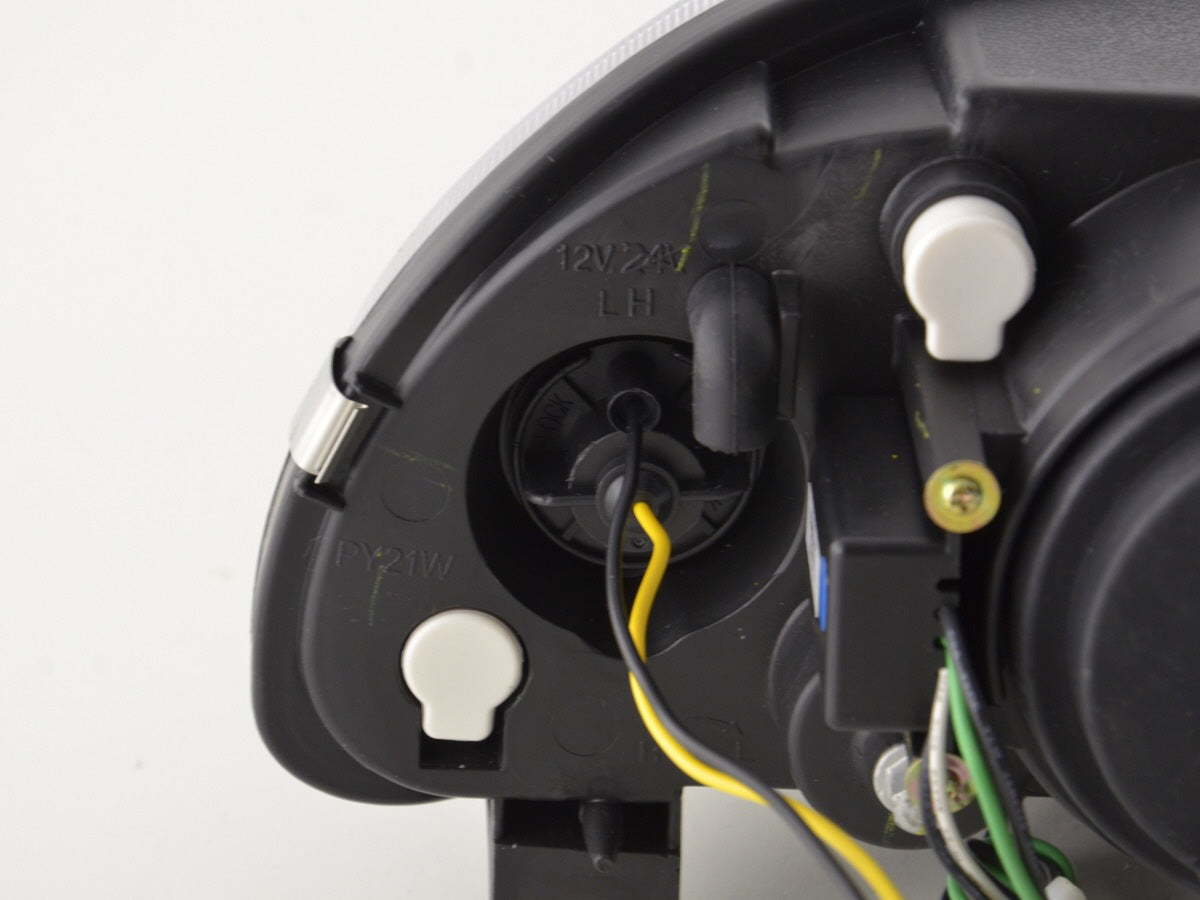 Scheinwerfer Set Daylight LED TFL-Optik Alfa Romeo 156 Typ 932 Bj. 98-02 schwarz