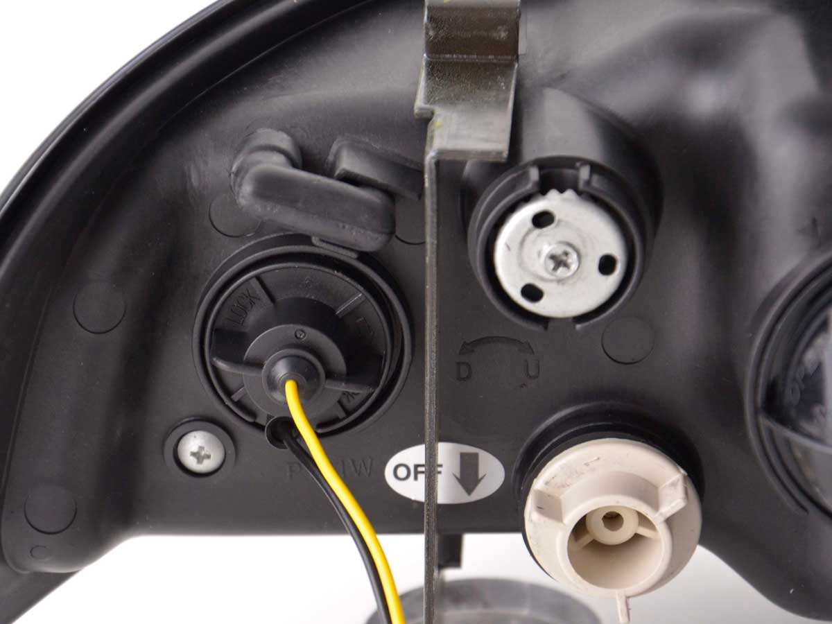 Scheinwerfer Set Daylight LED TFL-Optik Audi A4 Typ B5 Bj. 95-99 chrom