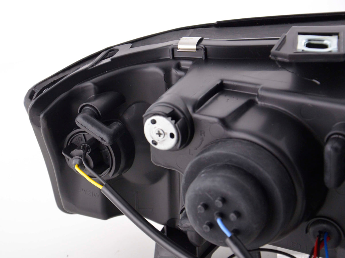 Scheinwerfer Set Daylight LED Tagfahrlicht Audi A6 4B Bj. 01-03 schwarz