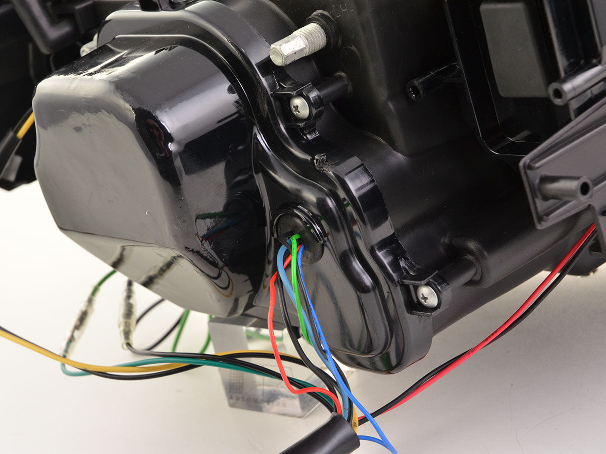 Scheinwerfer Set Daylight LED TFL-Optik BMW 3er E90/E91 05-08 schwarz