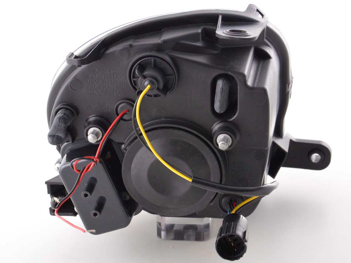 Scheinwerfer Set Daylight LED TFL-Optik Fiat 500 07- schwarz