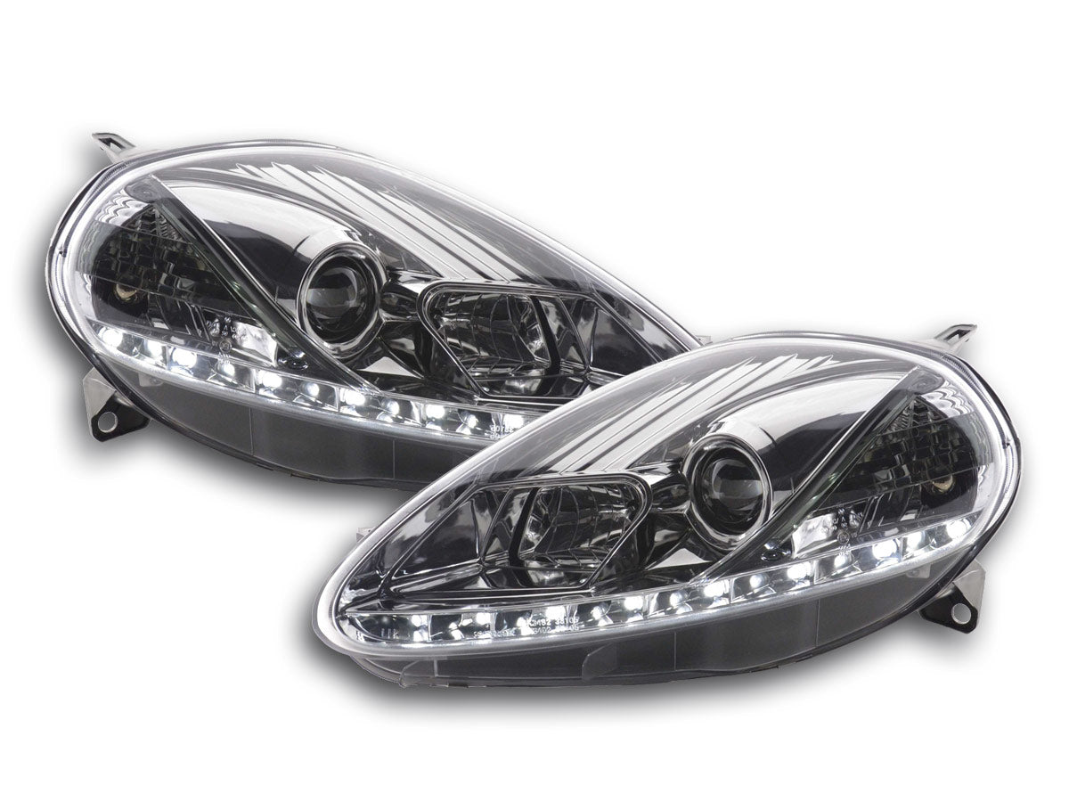 Tagfahrlicht Scheinwerfer gebraucht Daylight Fiat Grande Punto 199 chrom