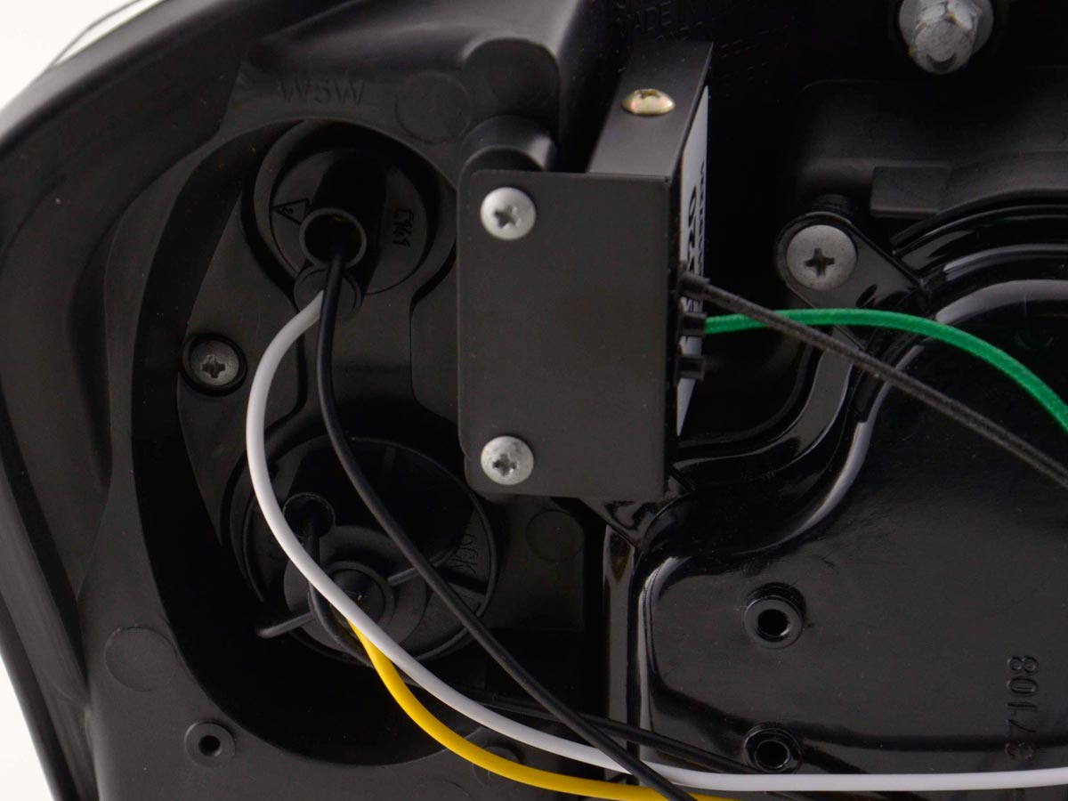 Scheinwerfer Set Daylight LED Tagfahrlicht Fiat Stilo Bj. 01-06 schwarz