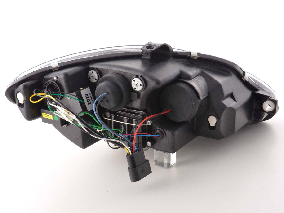 Scheinwerfer Set Daylight LED TFL-Optik Seat Leon 1P 09- schwarz